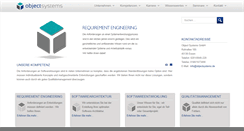 Desktop Screenshot of objectsystems.de